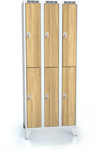 Divided cloakroom locker ALDERA with feet 1920 x 750 x 500